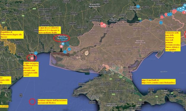 Mappe della situazione sui 3 fronti.