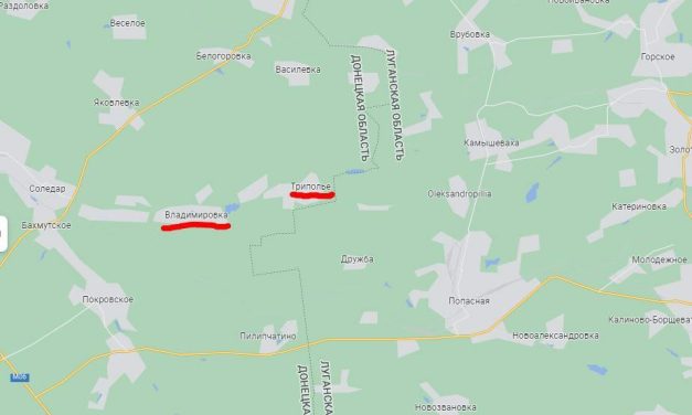 occupazione dei villaggi di Trypillya e Vladimirovka