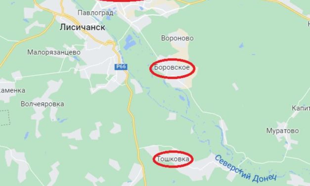 Borovskoye (a sud – est di Severodonetsk),