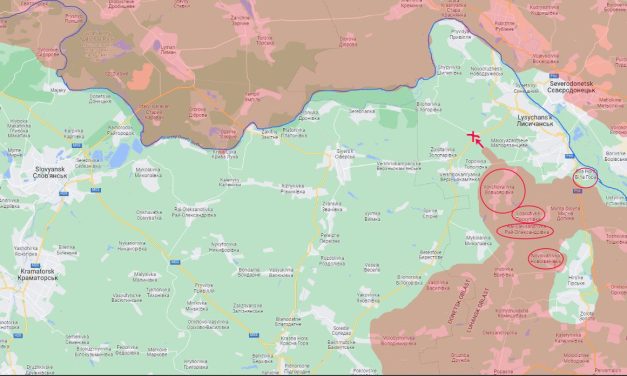 Volcheyarovka a ovest di Lysychansk,